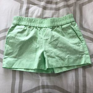 Lime Green J Crew Shorts